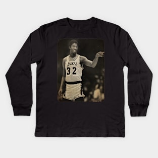 Magic Johnson smiling Vintage #2 Kids Long Sleeve T-Shirt